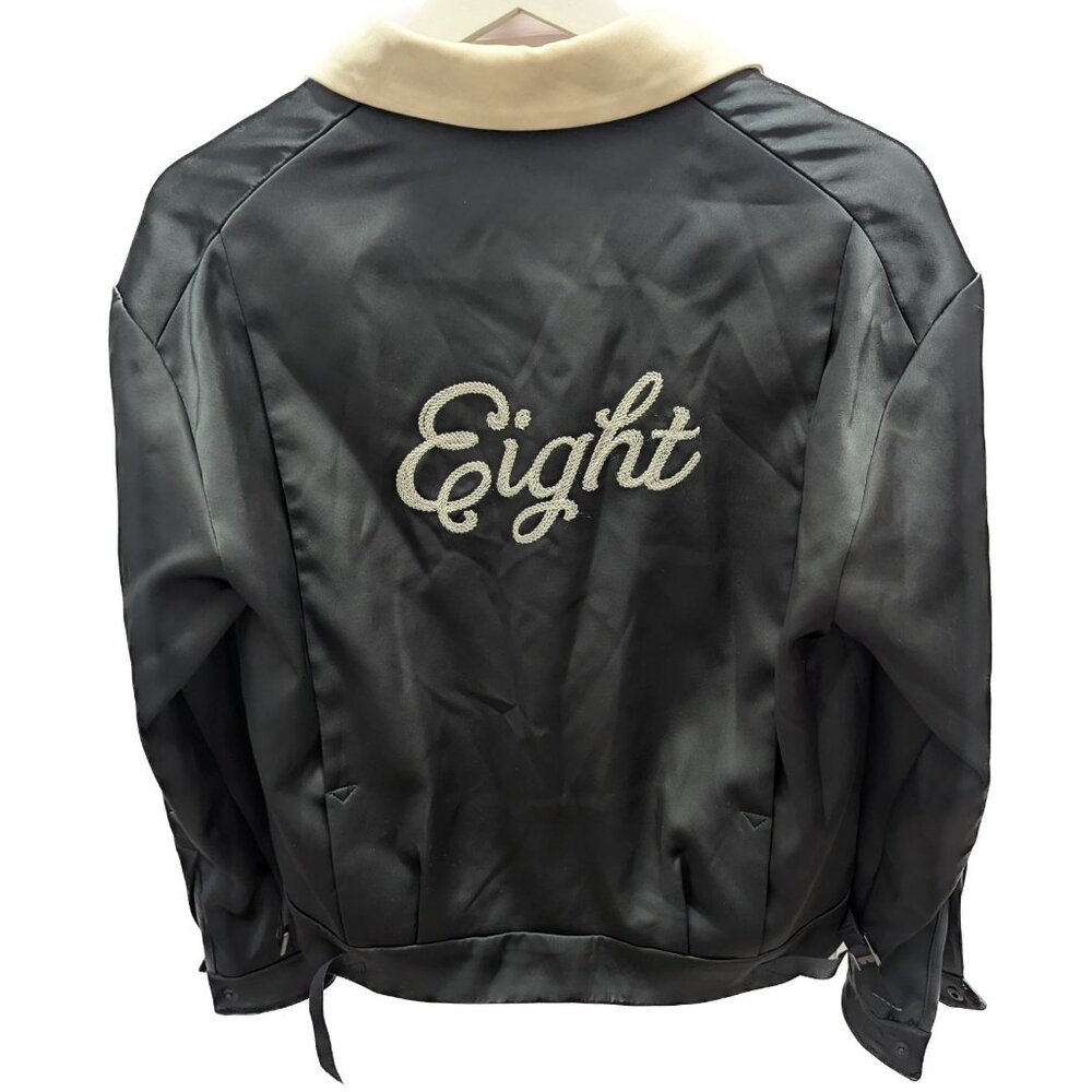 Rag & Bone Green Gables Dean Monogrammed Zip Front Satin Track Jacket Size 00